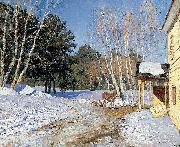 Isaac Levitan March, china oil painting artist